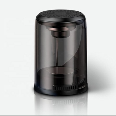 New fashion brown transparent subwoofer bass music sound wireless speaker with magnetic base